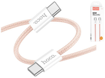 Кабель USB Hoco X104 Source 60W Type-C to Type-C 2м Колір Рожевий