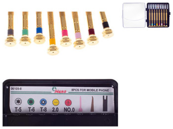 Набір викруток HANS, для ремонту мобільних телефонів (ціна за набір 8шт) (06109-8) 
