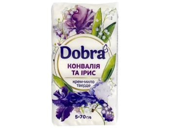 Крем-мило тверде туалетне Dobra Конвалія та ірис 5х70г