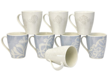Чашка Ілюзія, порцеляна, 360мл, 8 дизайнів (ціна за 1шт)
