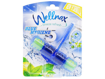 Туалетный блок для унитаза Wellnax Синяя вода Лимон BLK-989, 50г