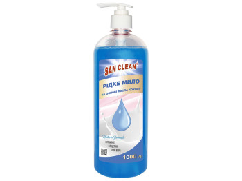 Жидкое мыло San Clean, голубое, 1л