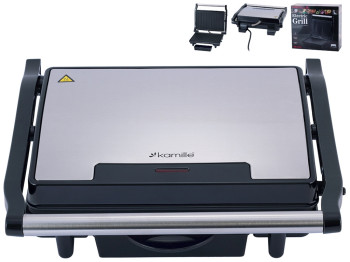 Гриль електричний з антипригарним покриттям Kamille 1500Вт 30,5х25,85х94,5см