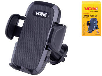 Тримач мобільного телефону Voin UHV-2036BK, 50-95мм, на дефлектор