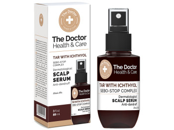 Сироватка для шкіри голови The Doctor Health &amp; Care, проти лупи, дьогтярна з іхтіолом, 89мл