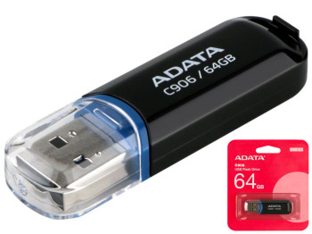USB флеш-накопитель A-Data C906 64GB, цвет черный