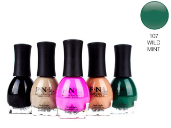 Лак для ногтей P.N.L №107 WILD MINT 15мл