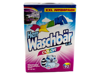 Пральний порошок безфосфатний Waschbar Color 7,5кг (Німеччина) (50362)