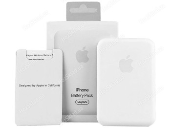 Універсальна Мобільна Батарея Apple MagSafe Battery Pack 5000 mah Logo 5000mAh Колір Бiлий