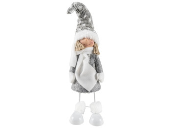 Фігура новорічна Магічна Новорічна Doll Grey 9х10х27см