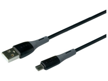 Кабель USB Ridea RC-M113 Spring Micro 3A Цвет Чёрный