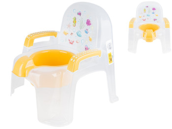 Горшок детский со съёмной чашей Tiny mini art прозрачный