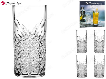 Стакан Pasabahce Timeless высокий для коктейлей 450мл (цена за набор 4шт)