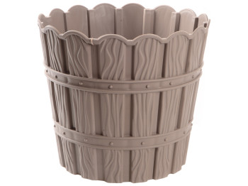 Горщик для квітів Violet House Bamboo Cappuchino, із дренажем, 600мл, 8690071221934