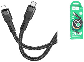 Кабель USB Hoco U110 PD Type-C to Lightning 1.2m, Чорний