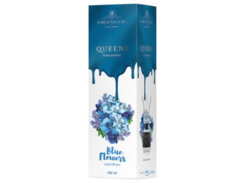 Ароматизатор рідкий для дому/офісу Tasotti Car & Home QUEENS White, Blue Flowers, 100мл