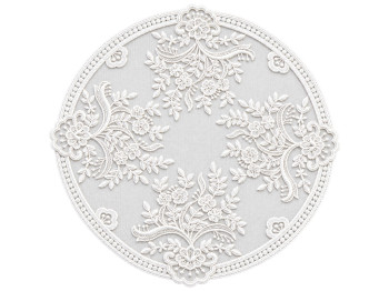 Серветка сервірувальна мереживна Classic Lace, молочно-біла, 30 см