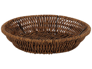 Корзина для хранения Restaer, плетеная, PE, металл, круглая, 22×5 см