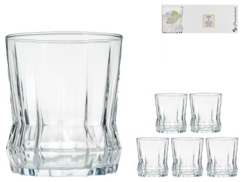 Набір склянок для віскі Pasabahce Gaia, скло, 270мл, колір прозорий (ціна за 6 шт)