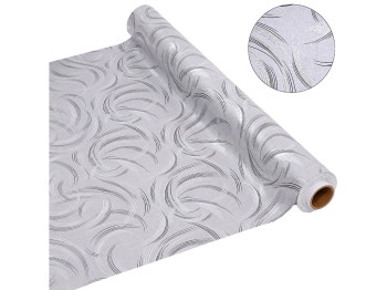 Клеёнка Style, ПВХ на тканевой основе, 1.40×20 м, с абстрактным узором, цвет серый