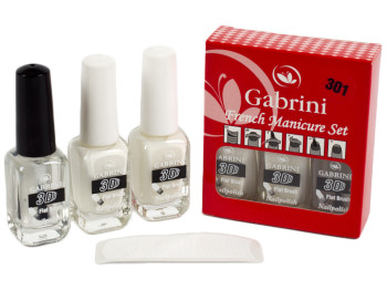 Набор лаков для ногтей GABRINI French Manicure Set №301