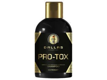 Шампунь для волосся Dalas Hair Pro-tox з кератином, колагеном та гіалуроновою кислотою 500мл