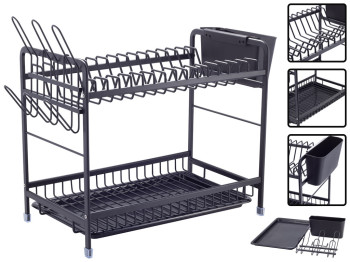 Сушилка для посуды Ofenbach 52х24,7х34,5см из алюминия с поддоном