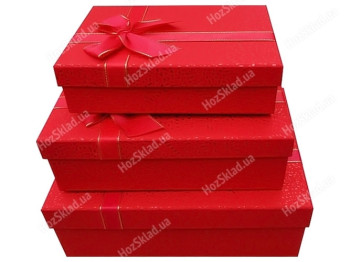 Подарочные коробки Ufo RED (цена за набор 3шт) 6900068851672