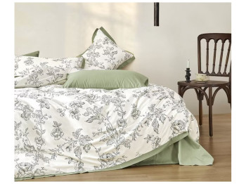Комплект постільної білизни Soho Євро Elle, 200x230см, Sintra Olive, 6900069939867