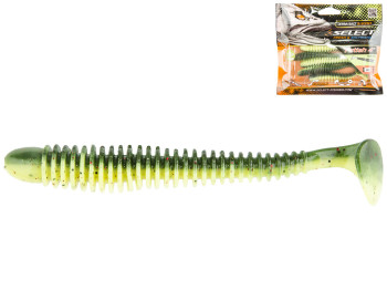 Приманка силіконова виброхвост їстівна Select Fetish 4 col.203 100мм (ціна за упаковку 5шт)