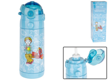 Термос-поилка детский с трубочкой 350мл