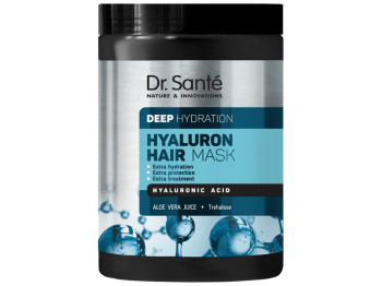Маска для волос Dr.Sante Hyaluron Hair Deep hydration с алоэ вера и трегалозой 1л