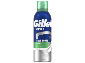 Пена для бритья Gillette Series для чувствительной кожи с алоэ вера, 200мл