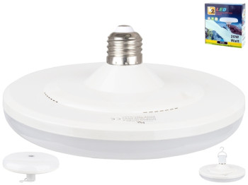 Світлодіодна лампа Emergency Ufo Bulb LED, 20W, 15x8,1см, KES410