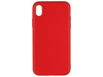 Чехол Leather Gold with Frame without Logo для iPhone Xr Цвет 2, Red