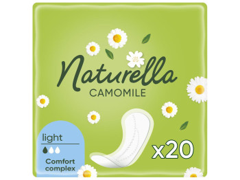 Прокладки ежедневные Naturella  Camomile Light, с ароматом, 2 капли, 20шт