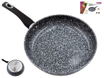 Сковорода без крышки Benson с антипригарным гранитным покрытием, 22см (индукция)