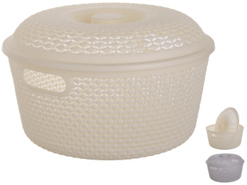 Корзина-плетенка с крышкой L 29,5х29,5х18,5см