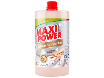 Засіб для миття посуду Maxi Power Мигдаль, 1л, запаска