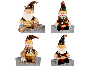 Фигура новогодняя Santa Snowman, 38см