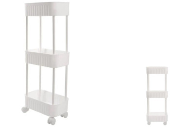 Этажерка Violet House 6020 Honeycomb White, 3-х ярусная, 17х27х73см, 8690070407179