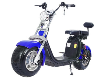 Электроскутер Citycoco Long 1500W, 60V12Ah, Blue