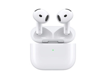 Блютуз стерео гарнитура Apple AirPods 4 copy (чип Jerry), bluetooth 5.3, ANC, сенсор, 250mAh