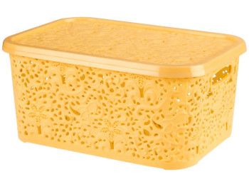 Корзинка R plastic Ажур, 22л, 43,5x31x20,5см, бежева, 32202