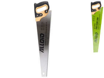 Ножовка по дереву Alloid, 50см, каленый зуб 3D, деревянная ручка