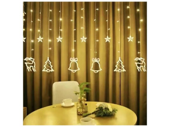 Гирлянда-занавеска светодиодная Christmas lights 120 диодов, 2,5x0,85м 