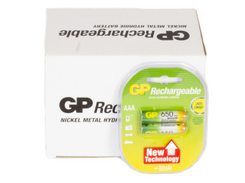 Акумулятор GP Rechargeable AAA 650 mPa (ціна за блістер 2 шт) 4891199043147