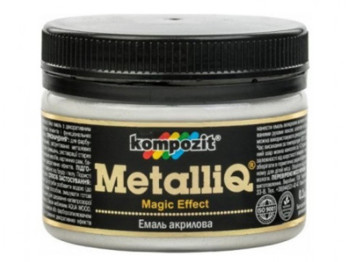 Емаль акрилова MetalliQ "Срібло" 0,1л