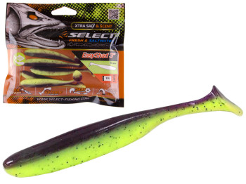 Приманка силиконовая виброхвост съедобная Select Easy Shad 3" col.201 75мм (цена за упаковку 5шт)