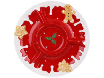 Менажница керамическая Пряничный человечек, D34,5х3см